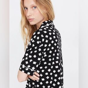 MADEWELL All Over Cat Print Pajama Top